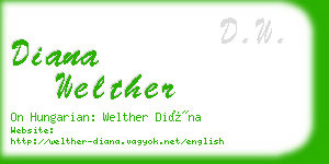 diana welther business card